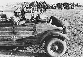 A German Kubelwagon in Gazala 1942