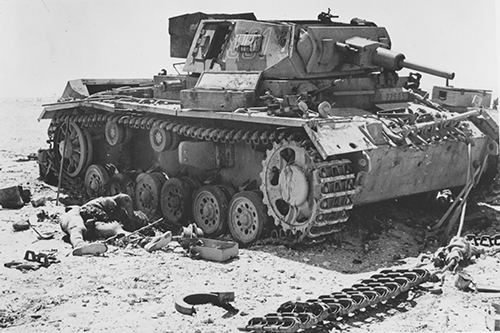 Knocked out Panzer III