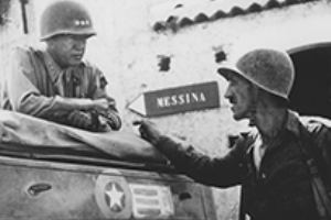 Patton meets with Lt Col Bernard