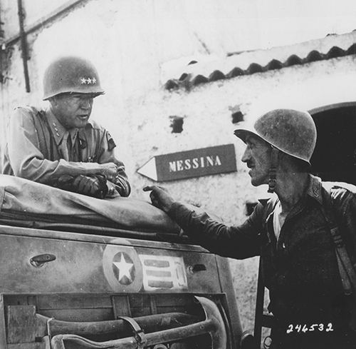 Patton meets with Lt Col Bernard