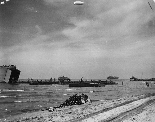 LST unloading