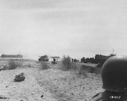 Tanks on Italian beach