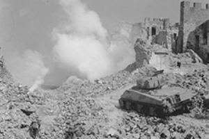 New Zealand armour in Monte Cassino 1944
