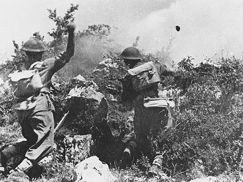 Polish soldiers in Monte Cassino 1944