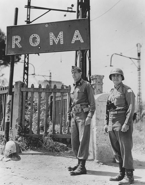 General's Clark and Keyes in Rome 1944
