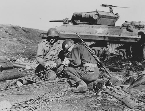 American signalmen at Monte Cassino 1944