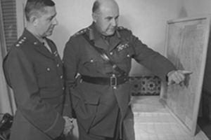 Generals Sir Henry Maitland Wilson and Jacob Devers