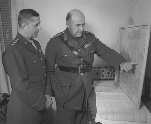 Generals Sir Henry Maitland Wilson and Jacob Devers