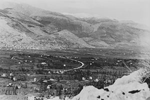 View of the Rapido Valley in Monte Cassino 1944