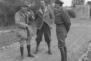 Generals Juin, Leese and Alexander in Monte Cassino