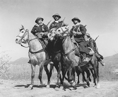 Moroccan Goumier cavalry in Italy 1944