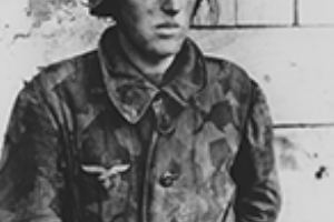 Captured German Panzergrenadier in Monte Cassino