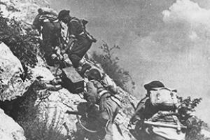 British troops advance