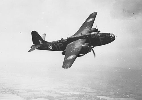 Aircraft above Dieppe