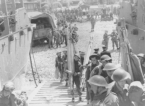 Canadians practicising for Dieppe