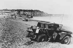 Scout Car on the Beach