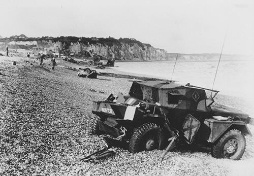 Scout Car on the Beach