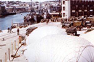 Barrage balloons in Weymouth