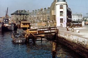 Boarding ships in Weymouth harbour