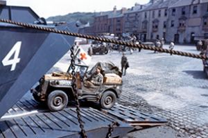 US troops in Weymouth Harbour