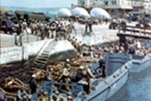 Boarding assault ships in early June 1944