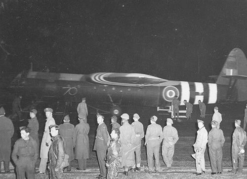 Glider troops before take off