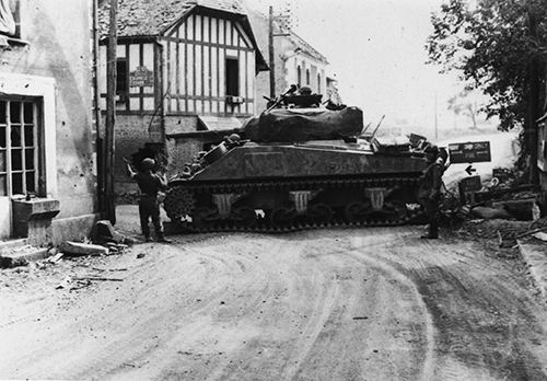 Sherman Tank in Herouvillette