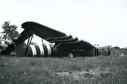 July 12 1944: Glider No 2 near the Pegasus Bridge.