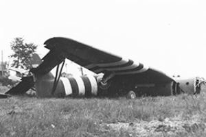 July 12 1944: Glider No 2 near the Pegasus Bridge.