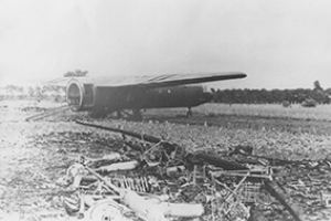 Browse Wrecked glider on one of the LZs