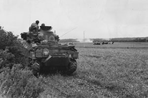 Sherman tank from regimental HQ of 13th/18th Royal Hussars