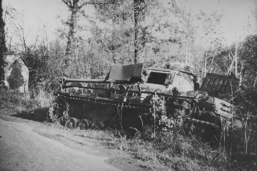 Destroyed German armour