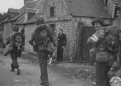 9th Div troops in St Marie du Mont