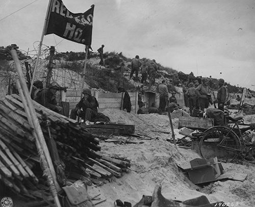 Command post Utah Beach 7 June 1944