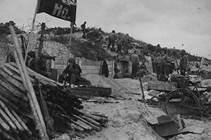 Command post Utah Beach 7 June 1944