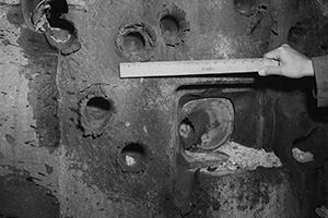 Browse Shell damage Utah Beach 2 August