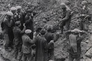 German troops and laborers