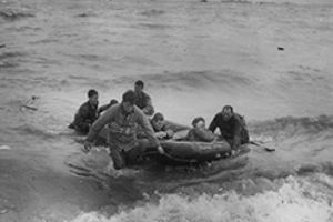 Survivors of a sunken LCVP