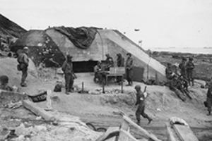 Command Post on Omaha beach