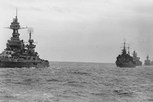 Ships from the bombardment Force C