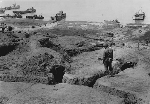 The view from the German trenches