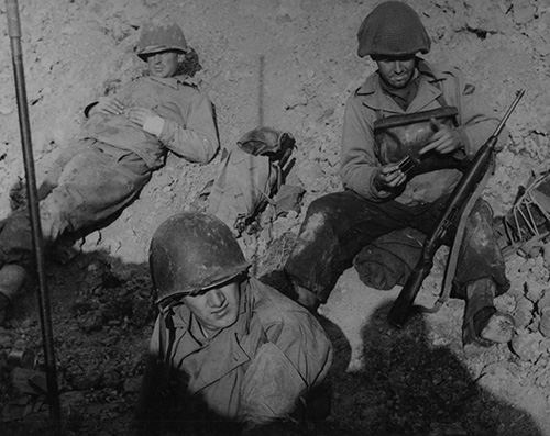 U.S. Army Rangers resting