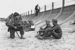 German prisoners under guard