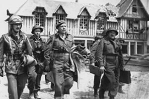 Maj Gen Keller and some of his staff