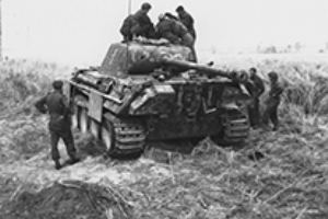 Browse Damaged Panther tank near Authie