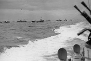 Part of the invasion fleet for Operation Neptune