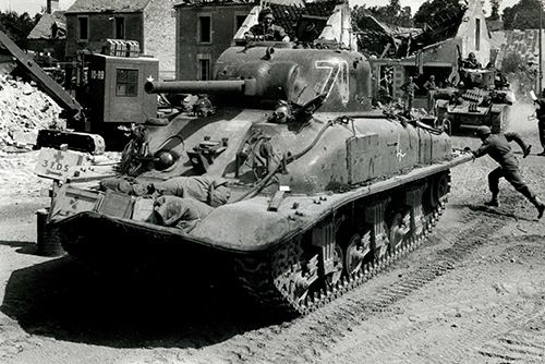 A Sherman DD tank