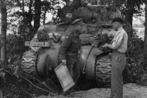 Major General Roberts with Brigadier Harvey