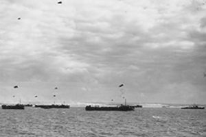 The flotilla off Sword Beach