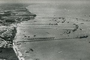 Browse Aerial oblique photograph of the Mulberry Harbour